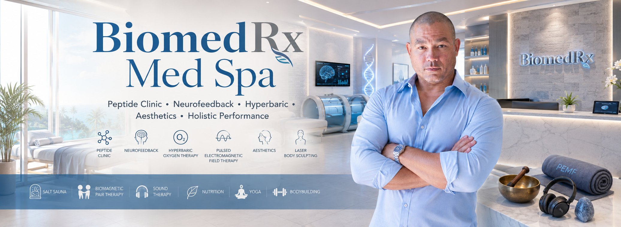 BiomedRx Med Spa - peptide clinic, neurofeedback, hyperbaric oxygen, aesthetics and holistic performance BiomedRx Med Spa - peptide clinic, neurofeedback, hyperbaric oxygen, aesthetics and holistic performance